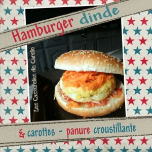 Hamburger dinde 2 versions carottes(scrap)