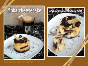 Moka cheesecake (café chocolat blanc & noir)(SCRAP)