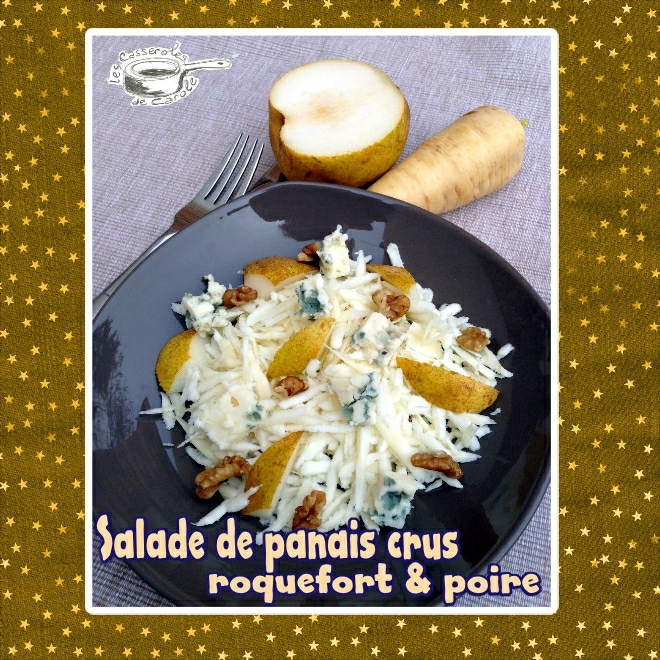 salade de panais cru roquefort et poire (scrap)