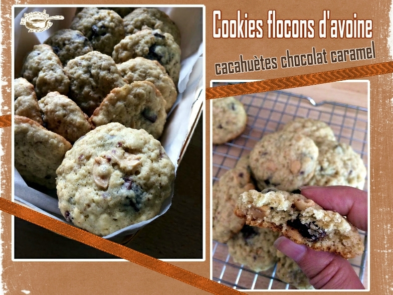 cookies flocons d'avoine chococaramel cacahuètes(SCRAP)