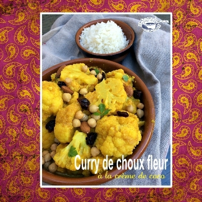 curry de choux fleur à la crème de coco(SCRAP)