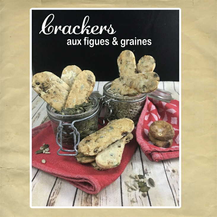 crackers figues et graines sans gluten sans lactose