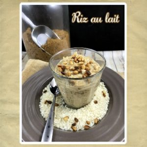 riz au lait sucre complet pignons