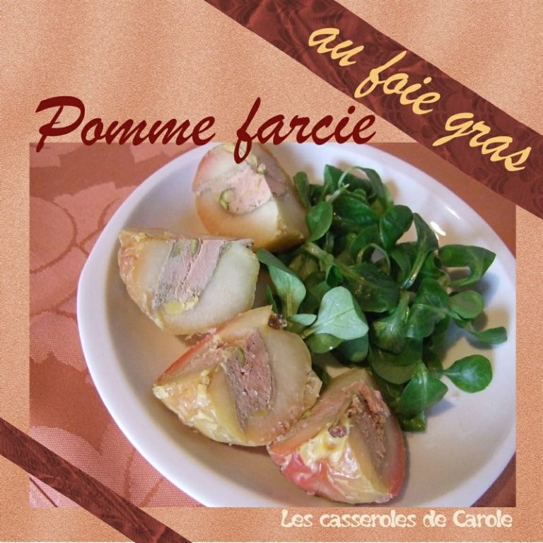 pomme farcie au foie gras J.Andrieu