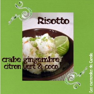 risotto crabe citron coco gingembre