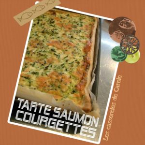 Tarte saumon courgettes