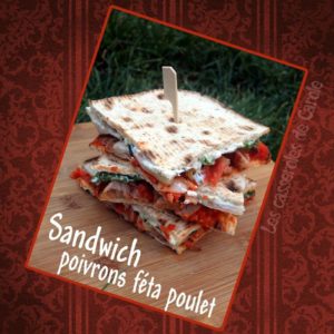 sandwiche poivrons feta