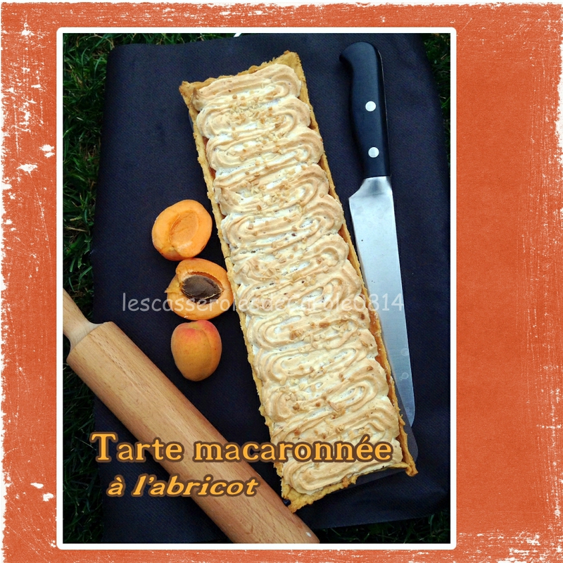 tarte macaronnée abricot
