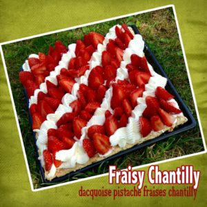 Gâteau fraises chantilly fraisy Chantilly