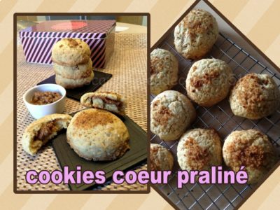 Cookies coeur praliné