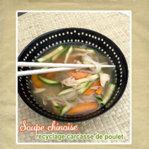 soupe chinoise recyclage de carcasse