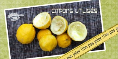 Citrons utlisés ne pas les jeter