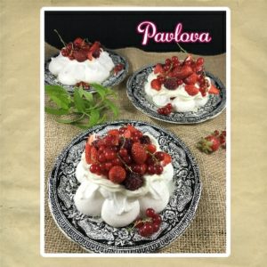 pavlova fruits rouges et verveine
