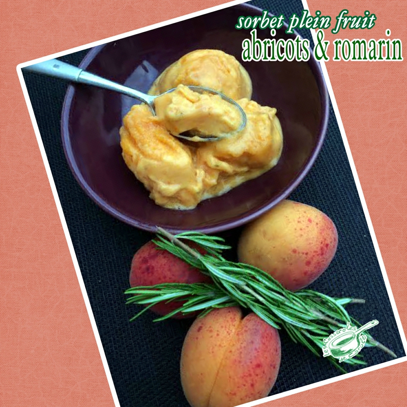 sorbet plein fruit abricots