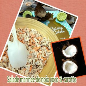 Salade marinée noix coco carotte
