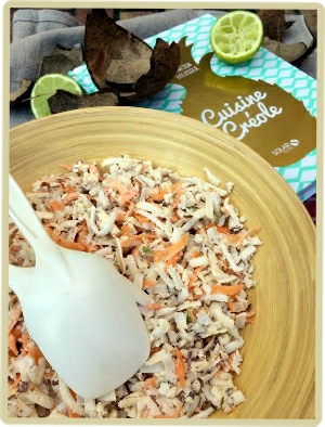 salade marinée de noix de coco et carotte