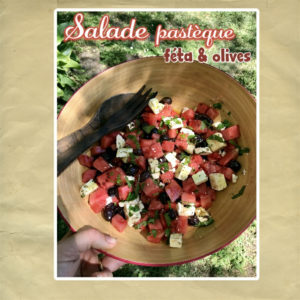 Salade pastèque feta olives