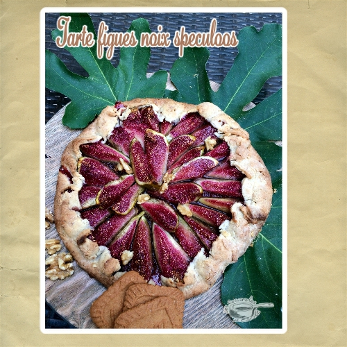 Tarte figues noix & speculoos