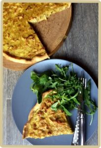 tarte poulet courgette curry coco