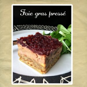 foie gras pressé pain d'épices et gelée de cramberries