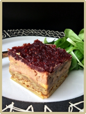 foie gras pressé pain d'épices et gelée cramberries