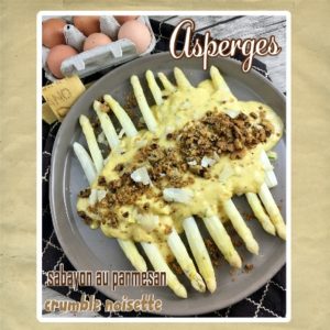 asperges sabayon parmesan