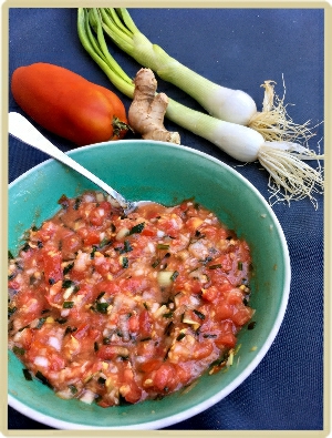 sauce vierge tomate gingembre