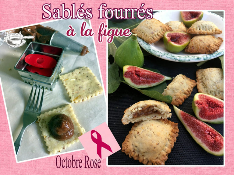 Sablés fourrés à la figue fraîche