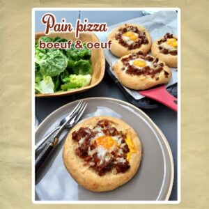 pain pizza bœuf et œuf