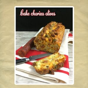 cake facile chorizo olives