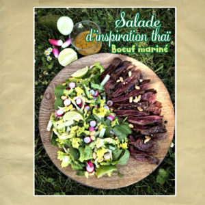 Salade thaî boeuf mariné