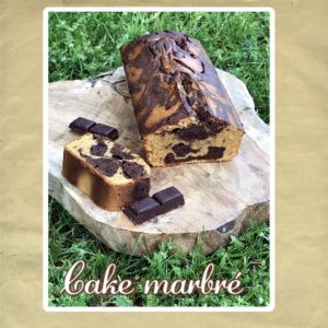 cake marbré vanille chocolat pas cacao