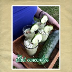 shot concombre sans lactose