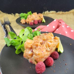 tartare saumon framboise